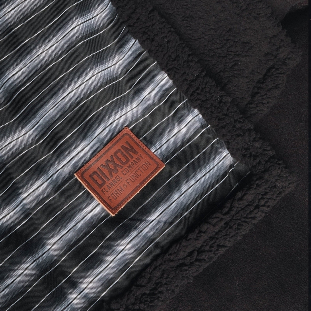 DIXXON Black and Gray Flannel Blanket